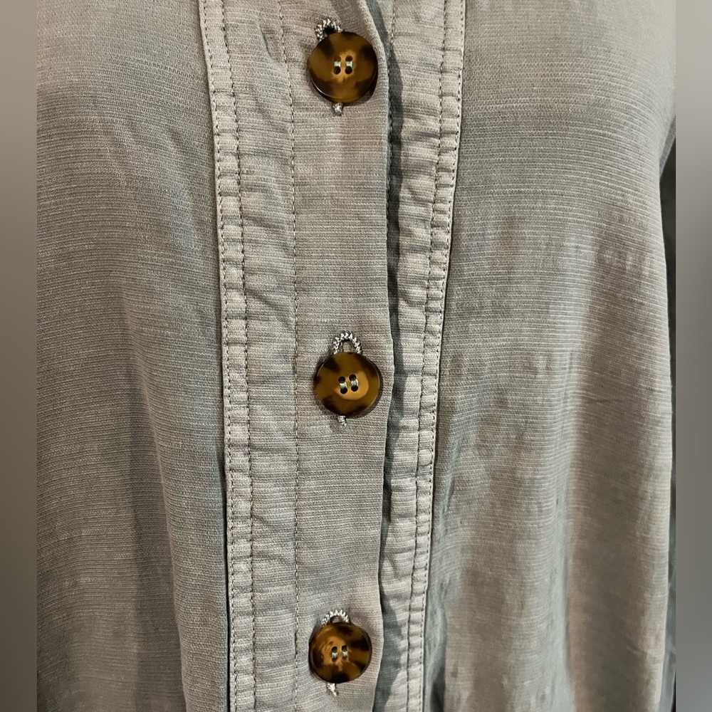 North Style Women’s Cotton Collared Button Front Jacket Size Large in Bl… - Picture 6 of 10